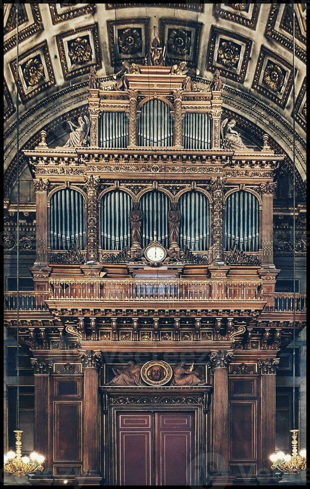 Magnificent Interior of Madeleine Church, Paris photo