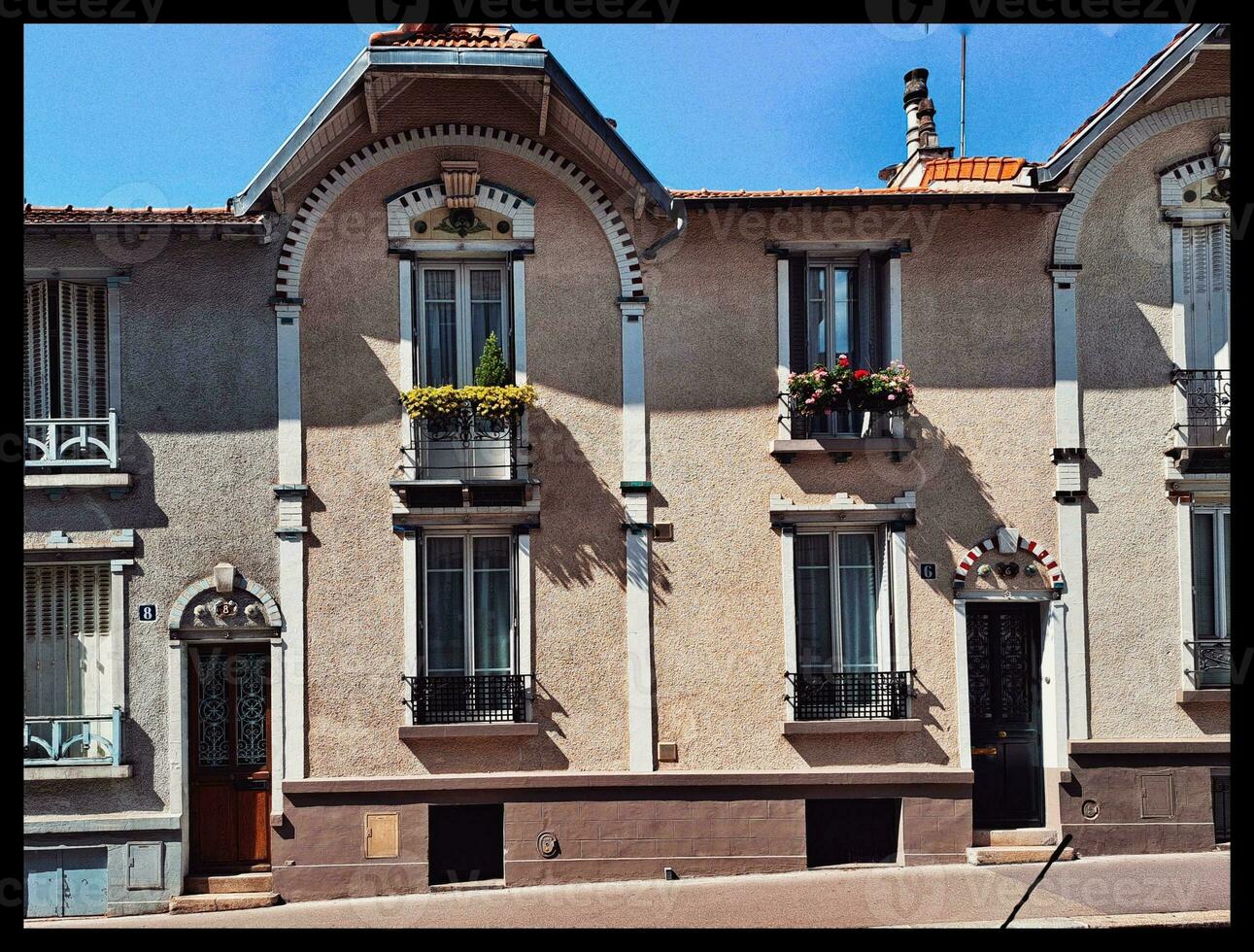 Contrast of Time Ancient and Modern Architecture in Paris' 13th District photo