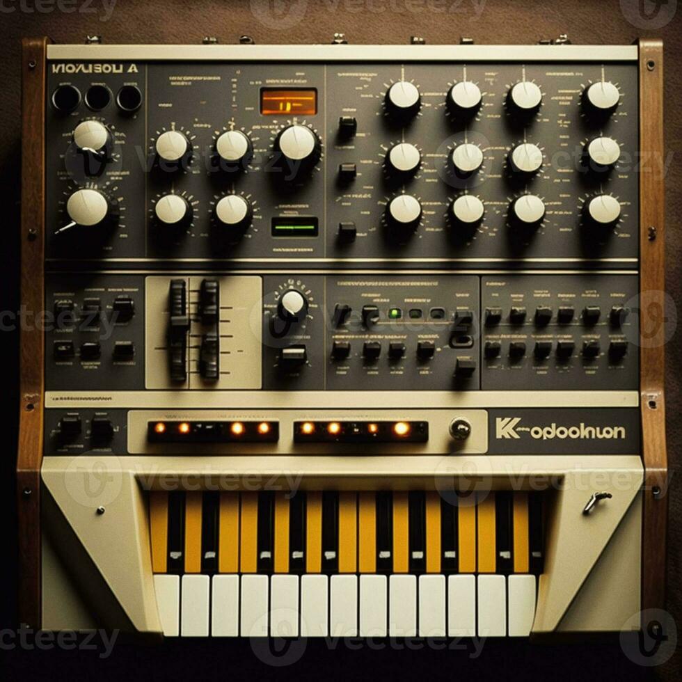 Retro Synth Vibes   generative ai photo