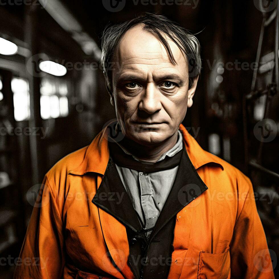 Contemporary Portrait of Charles Baudelaire   generative ai photo