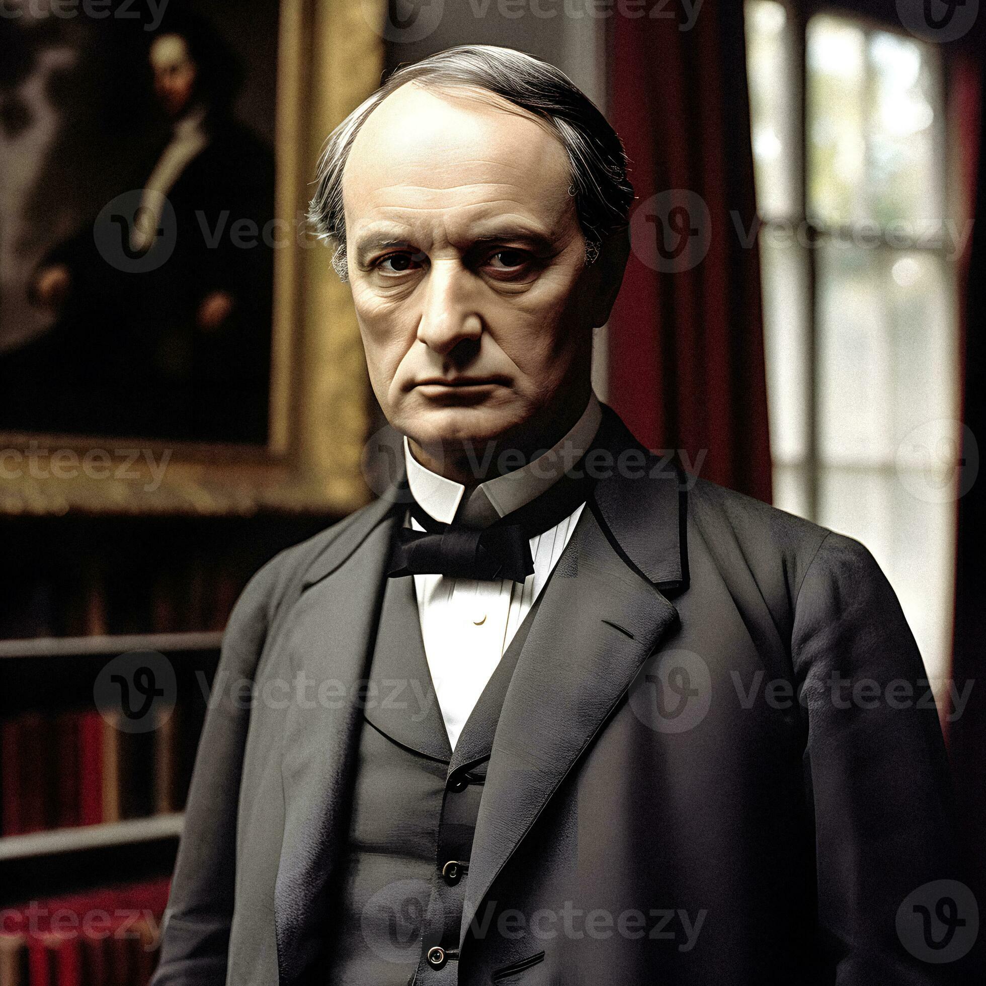 Contemporary Portrait of Charles Baudelaire generative ai 32432230 ...