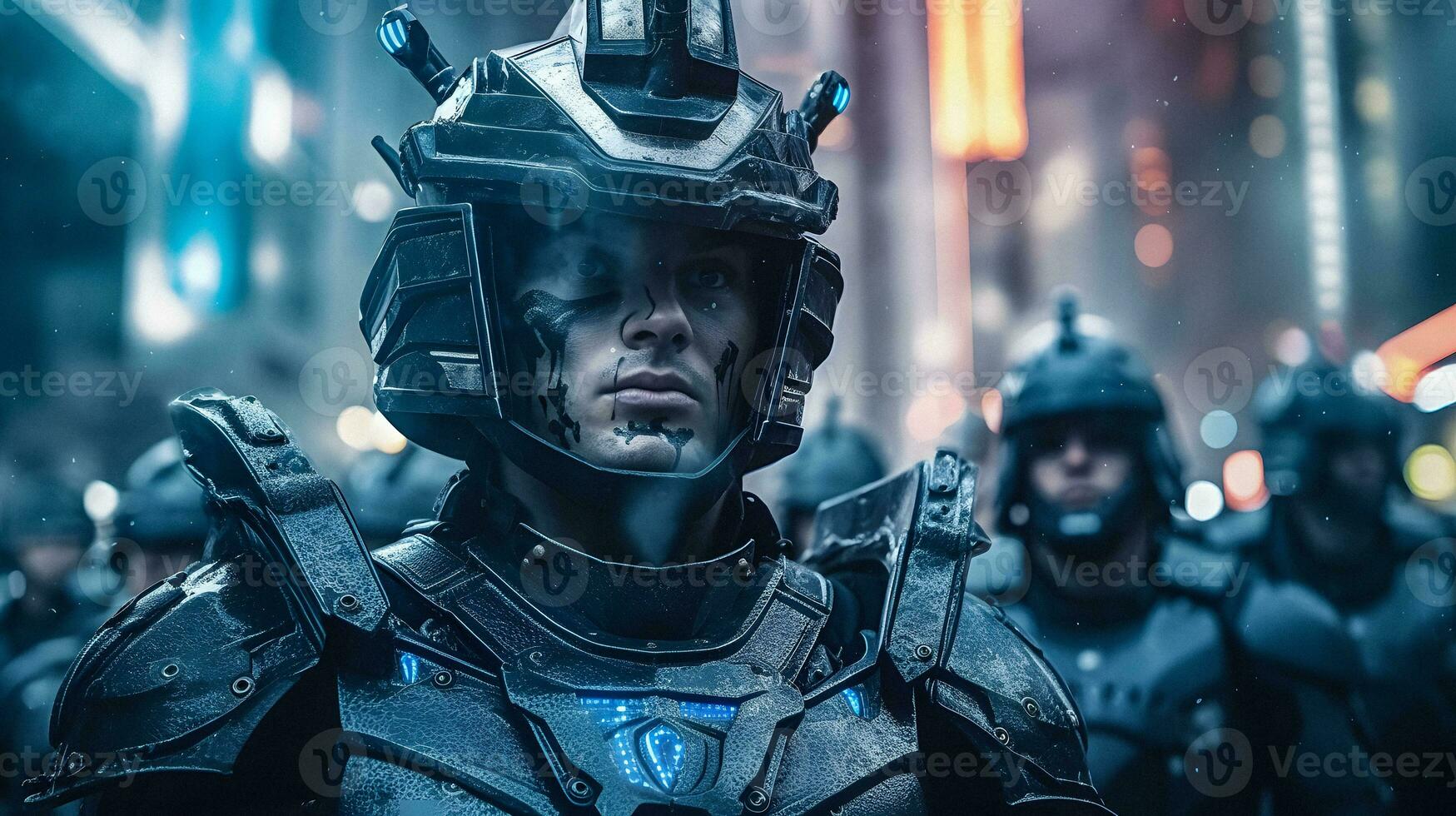 Futuristic Gladiator AI Generated Artwork photo