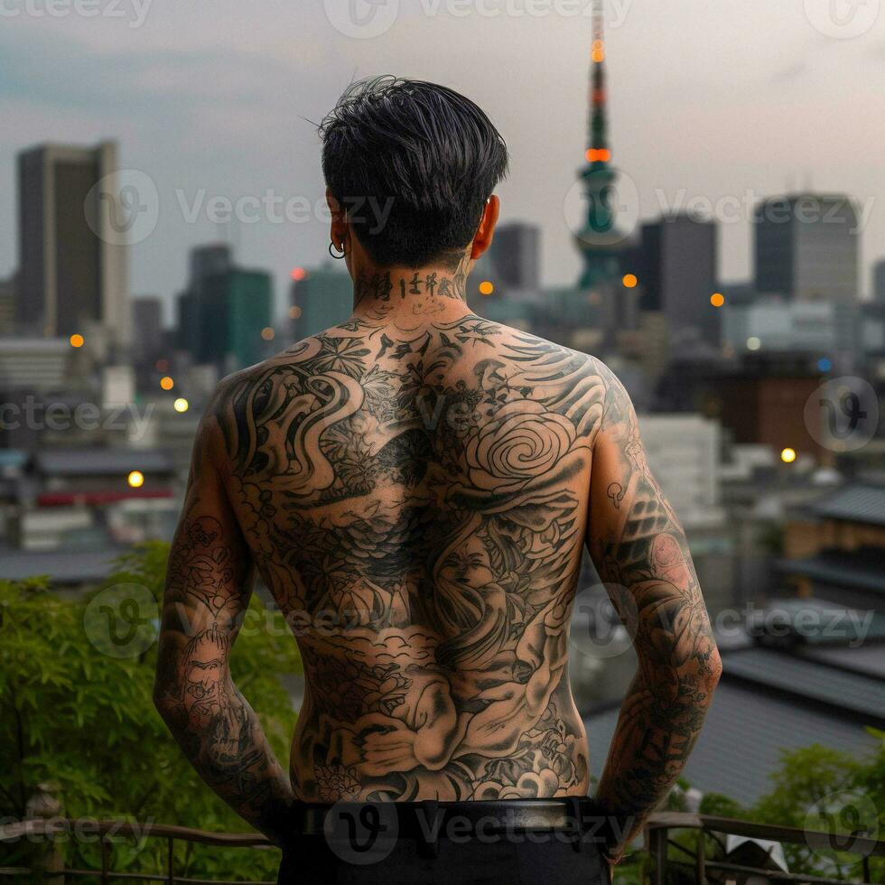 Yakuza Gaze Tokyo Cityscape from Afar photo