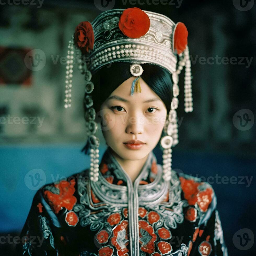 Ainu Cultural Elegance   generative ai photo