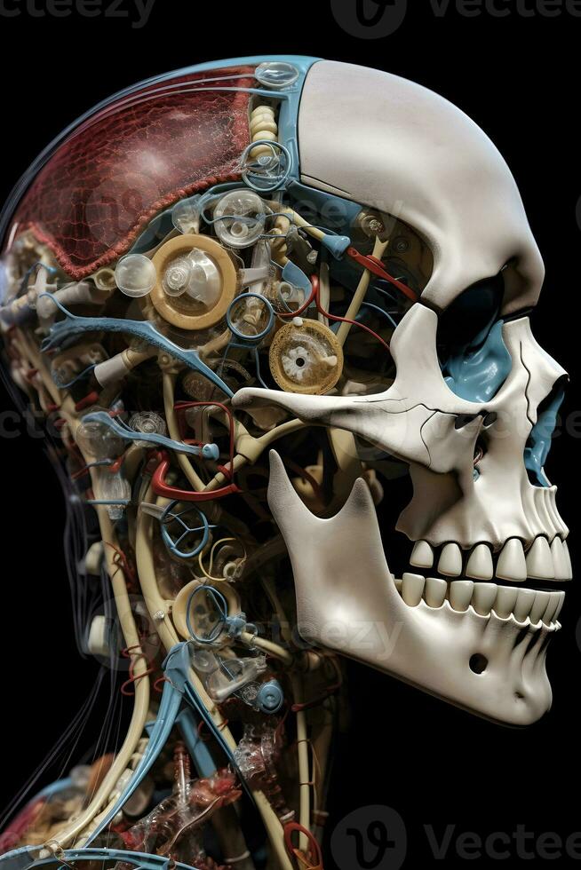 Artificial Intelligence Unveils Human Skeleton photo