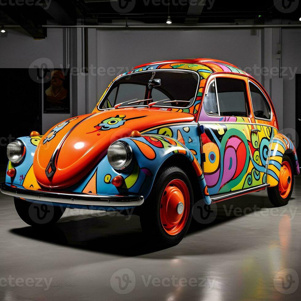 Psychedelic Car A Retro Futurism Revival photo