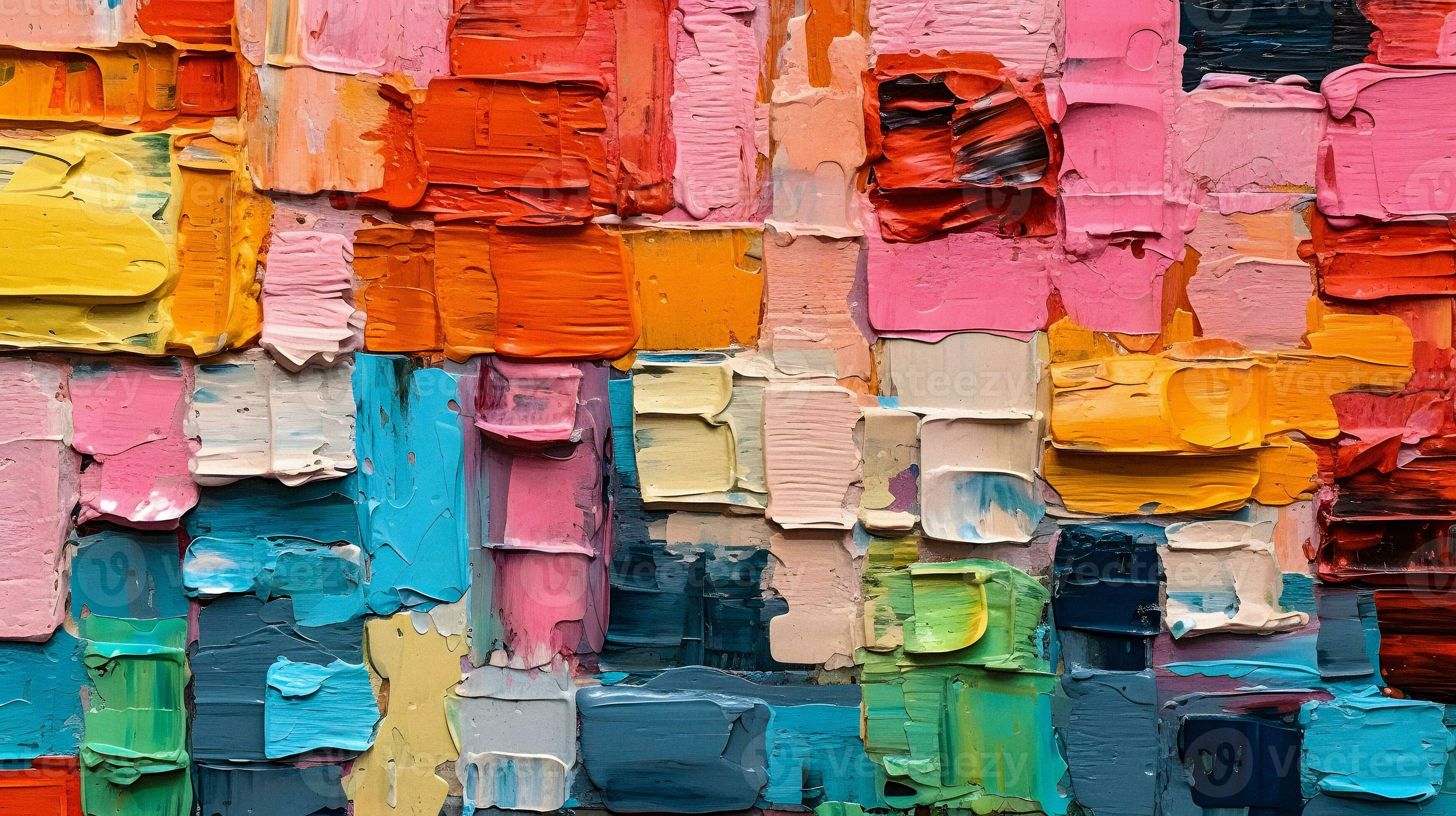 Vibrant Abstract Artwork on Unprimed Canvas. Generative AI. 32433587