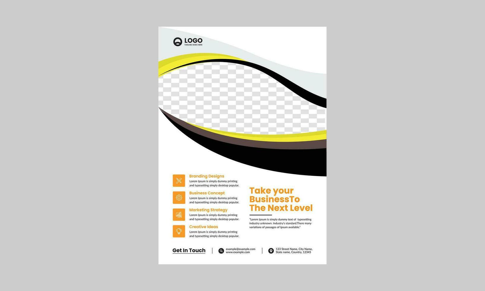 Corporate Flyer Design Template vector