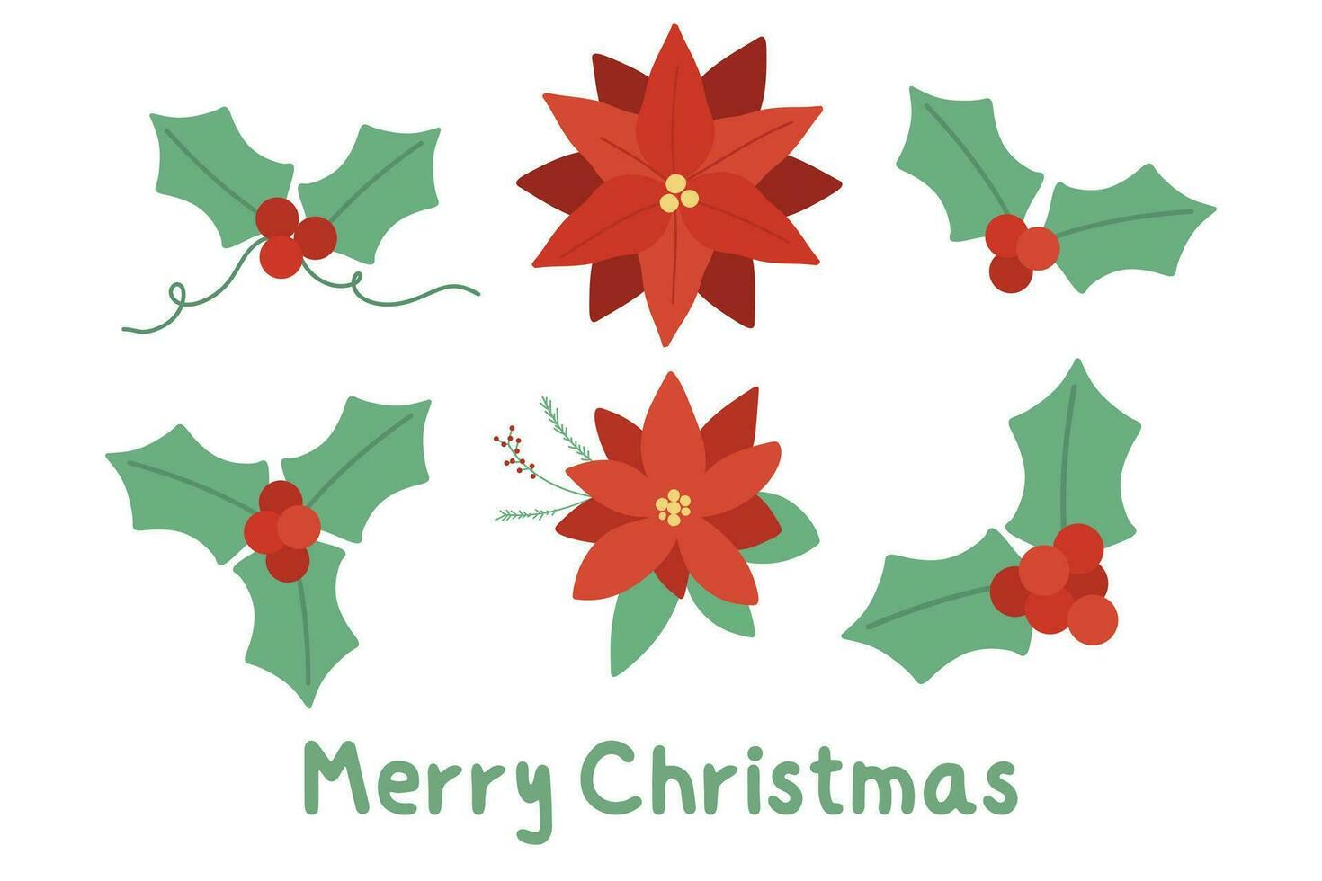 Set off Christmas Festive Red Berries, , illustration for deco greeting, invitation and card vector