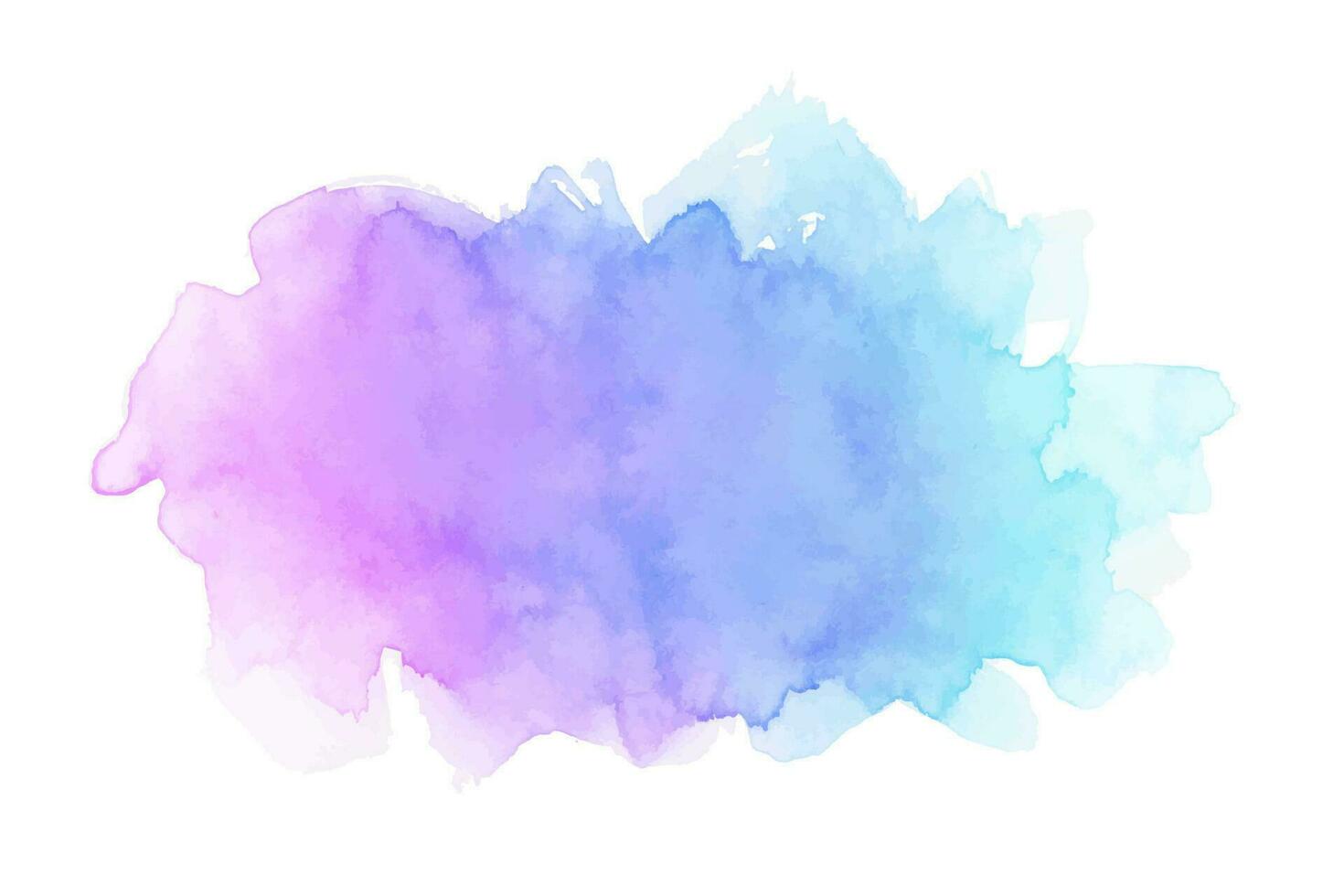 Abstract watercolor art hand paint on white background vector