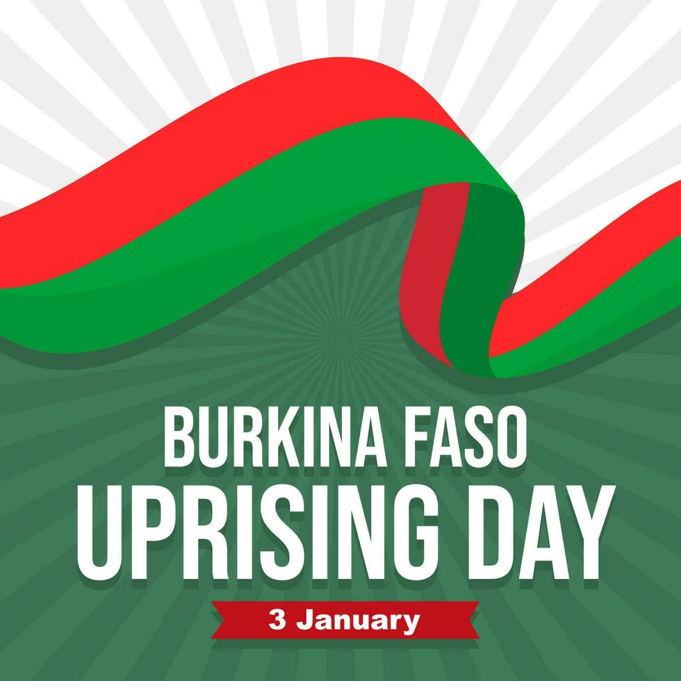 Burkina Faso Uprising Day illustration vector background. Vector eps 10