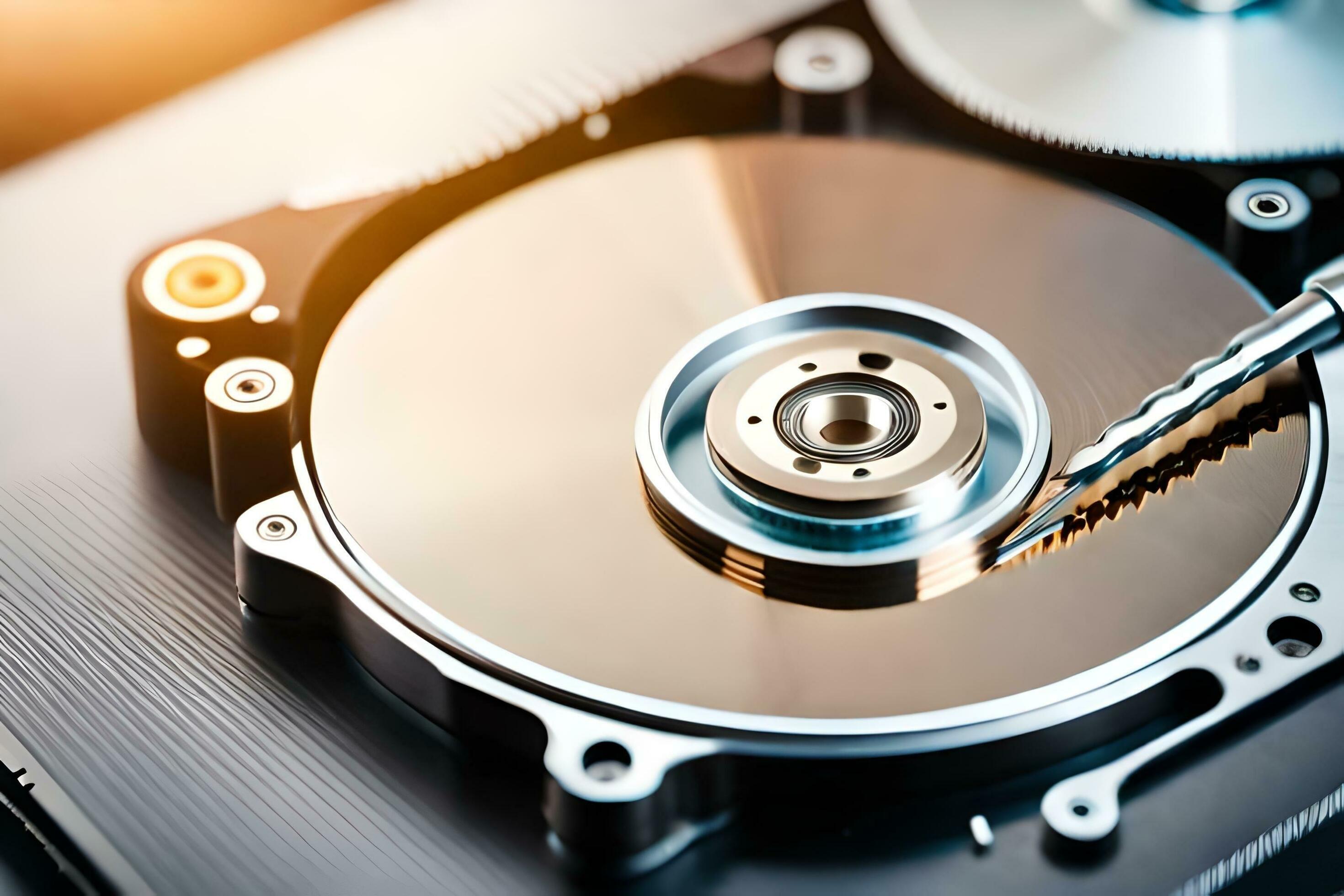 a hard disk is being repaired with a screw. AIGenerated 32449630 Stock