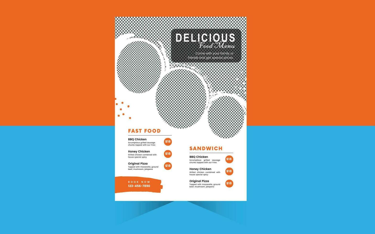 Corporate Flyer Design Template Free vector