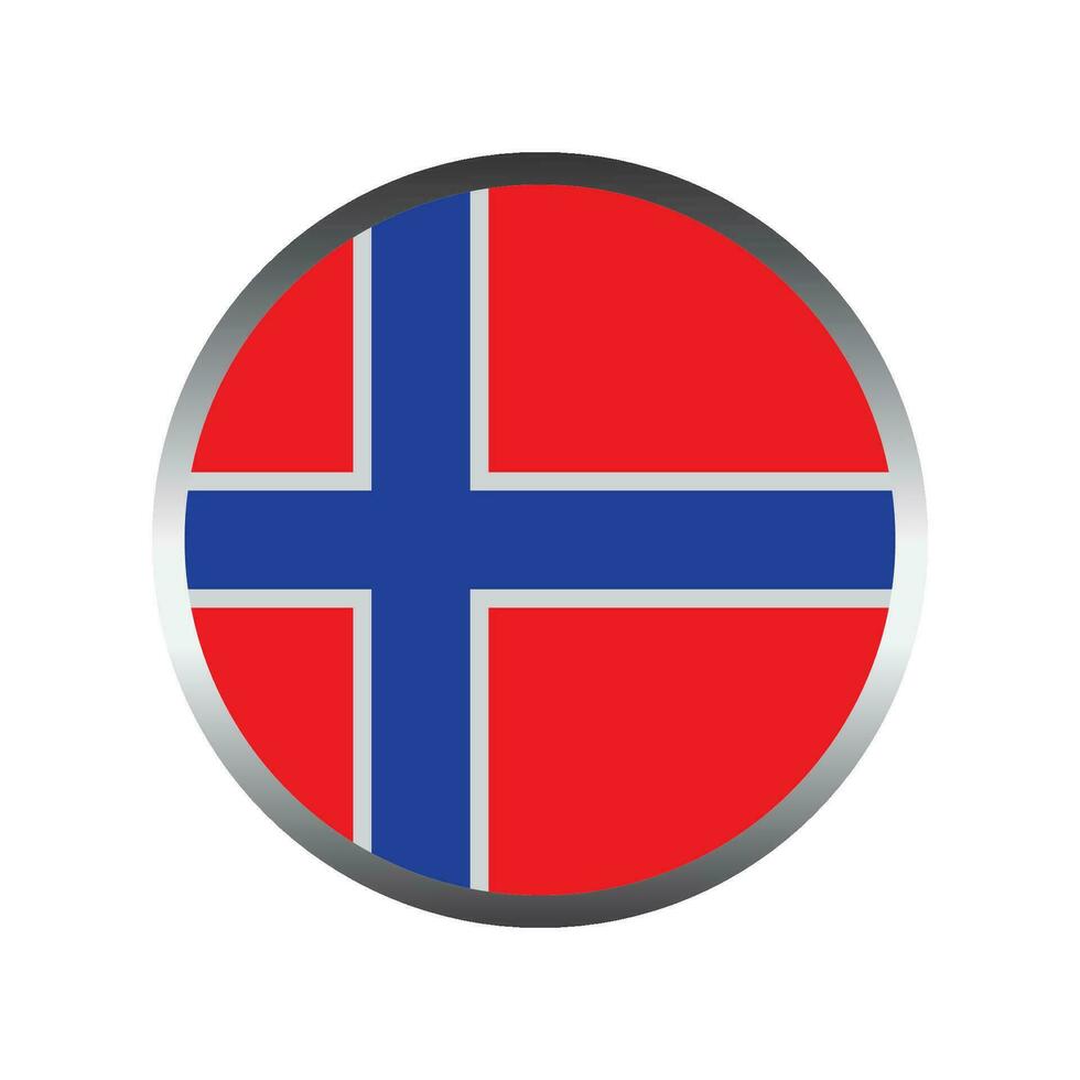 Norway flag icon vector