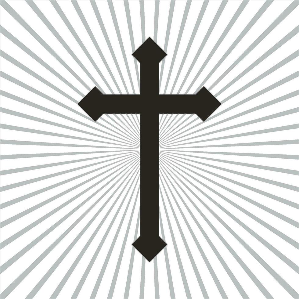 symbol of Christian cross vector