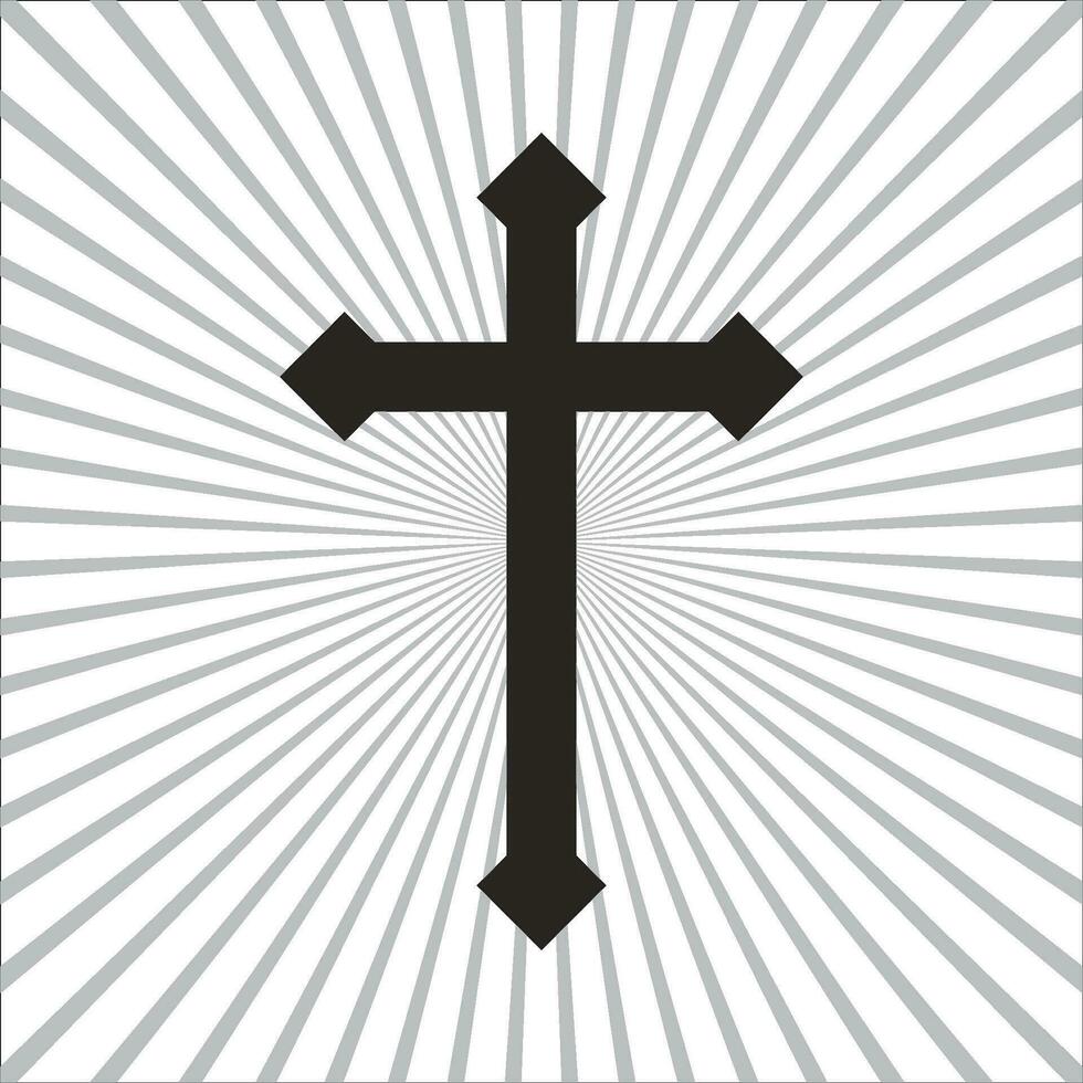 symbol of Christian cross vector