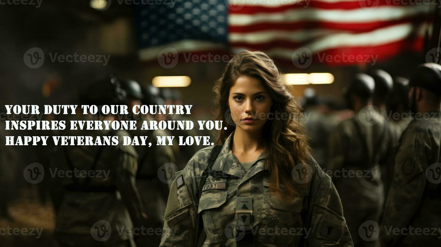 Your duty to our country inspires everyone around you. Happy Veterans Day, my love. photo