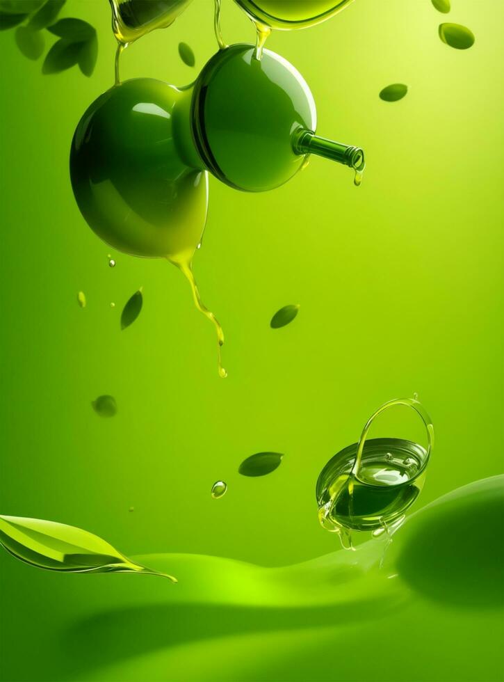 Buoyant Elegance Exploring the Art of Floating Olive Oil photo