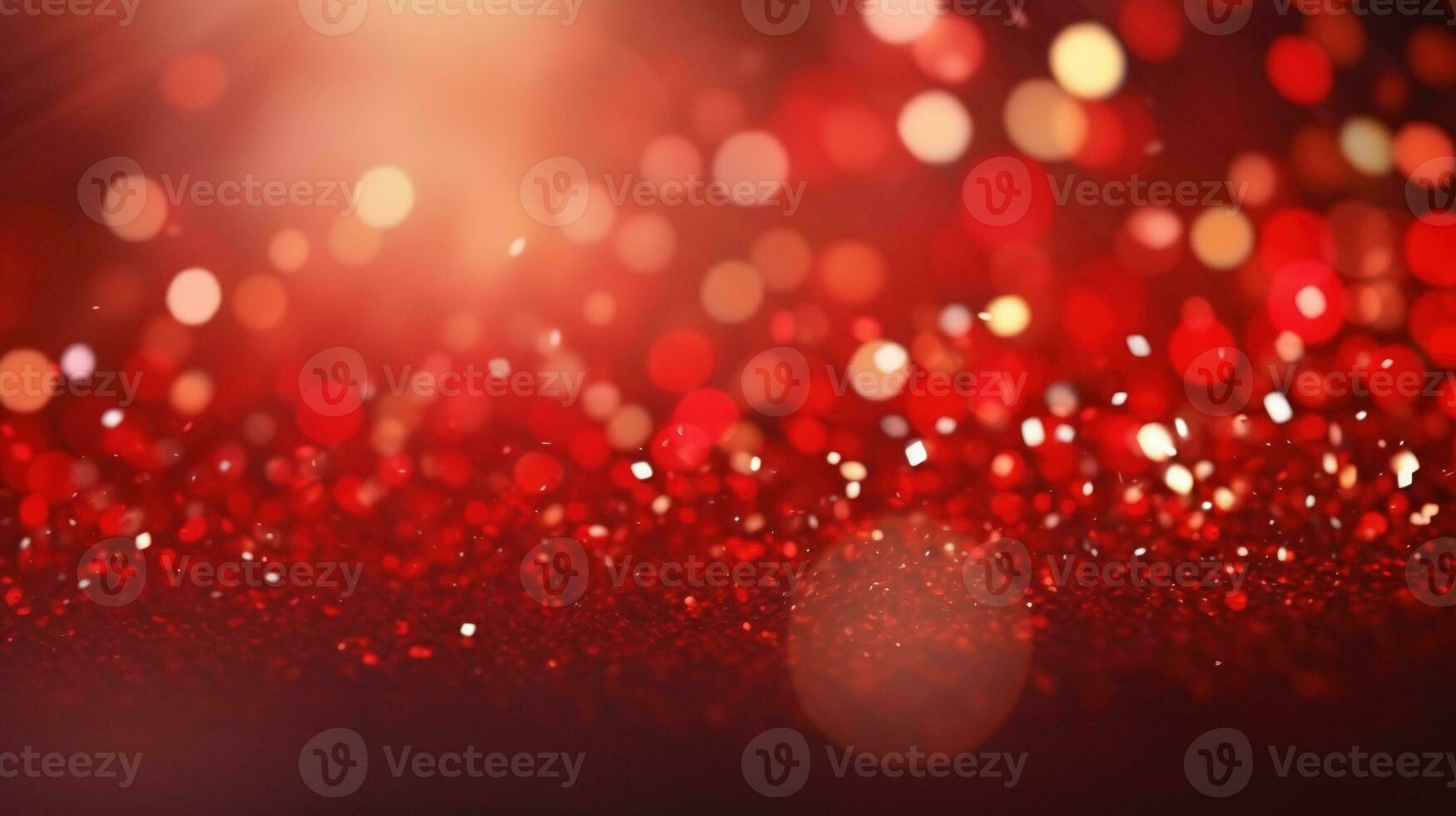 Abstract Bokeh Red Glitter Background photo