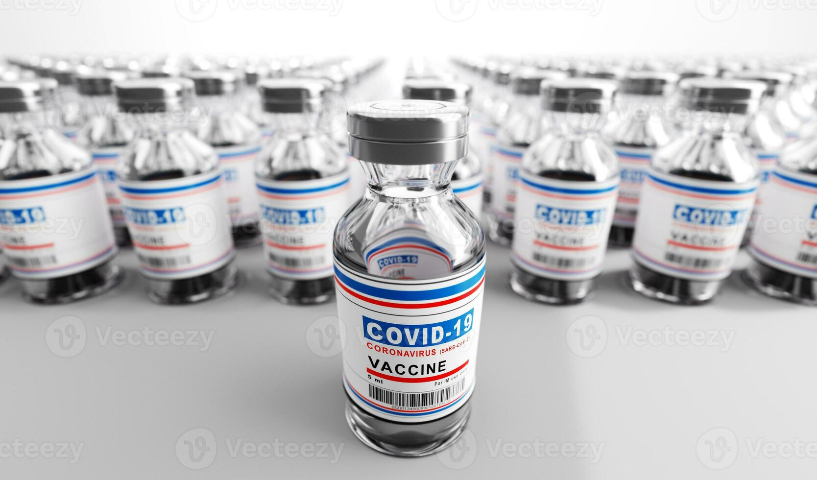 Coronavirus Covid-19 vaccine. Covid19 vaccination production and supply photo