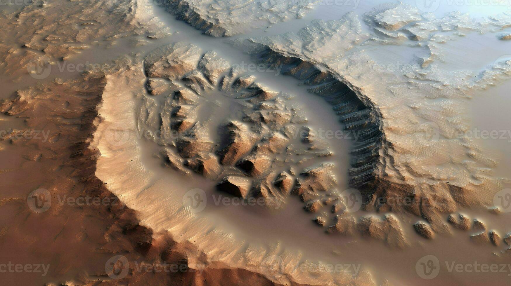 sea mars fresh impact ai generated photo