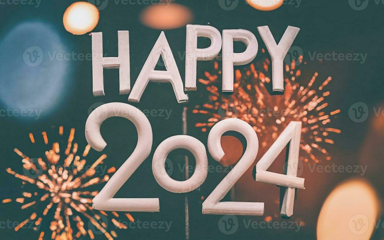 happy 2024 graphics for the new coming year photo