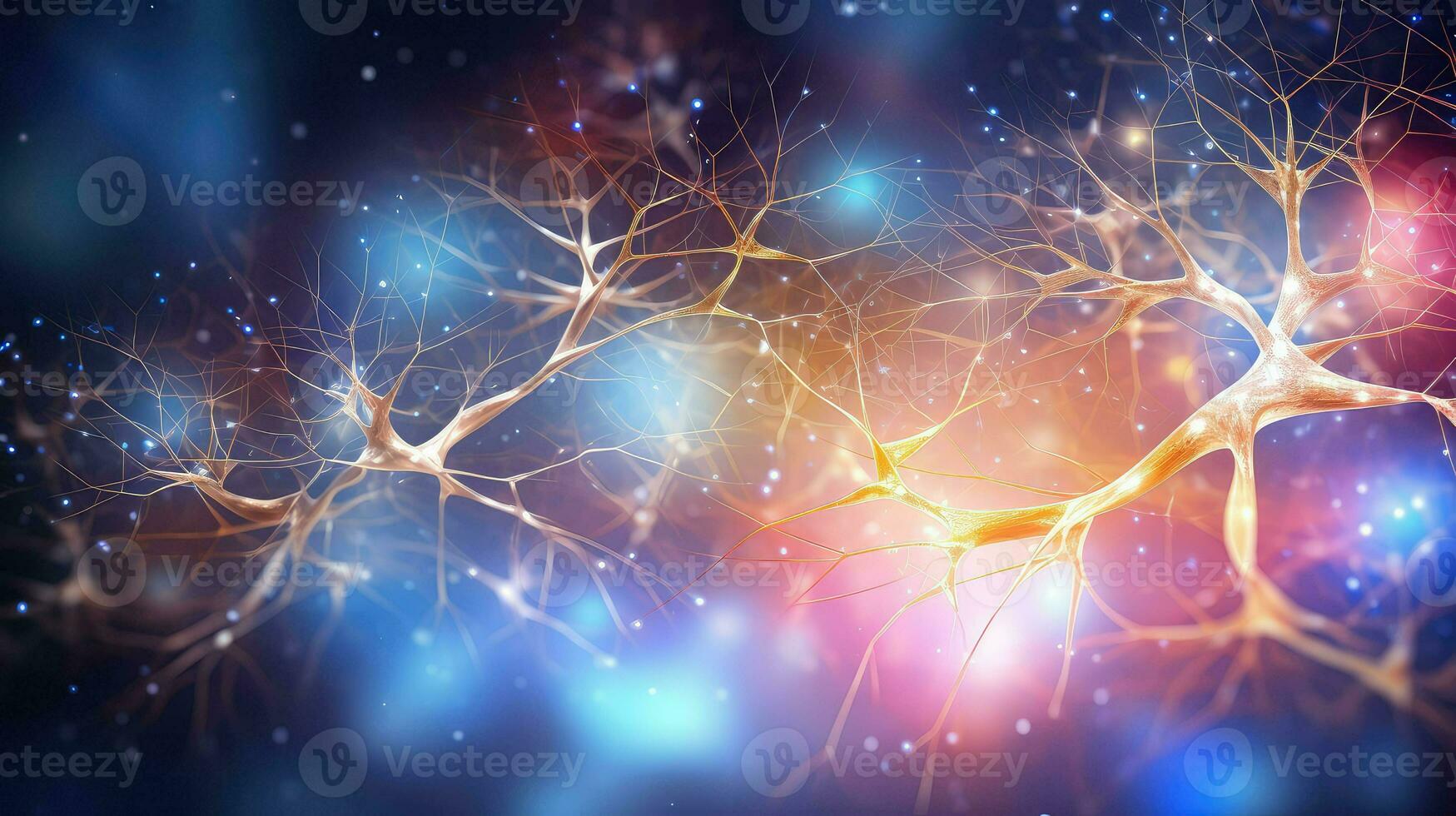 human brain neuron technology ai generated photo