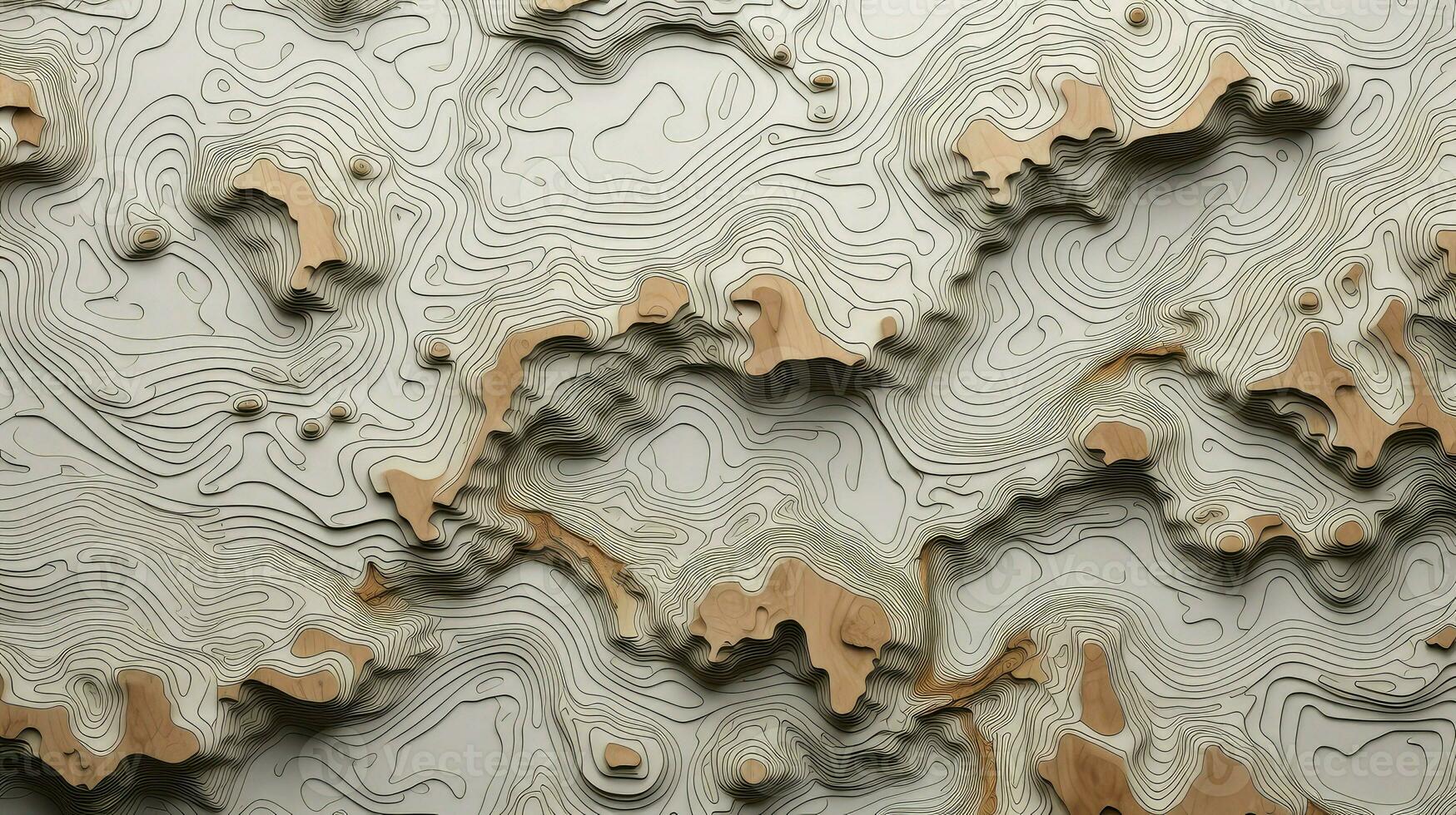 background terrain map contours ai generated photo