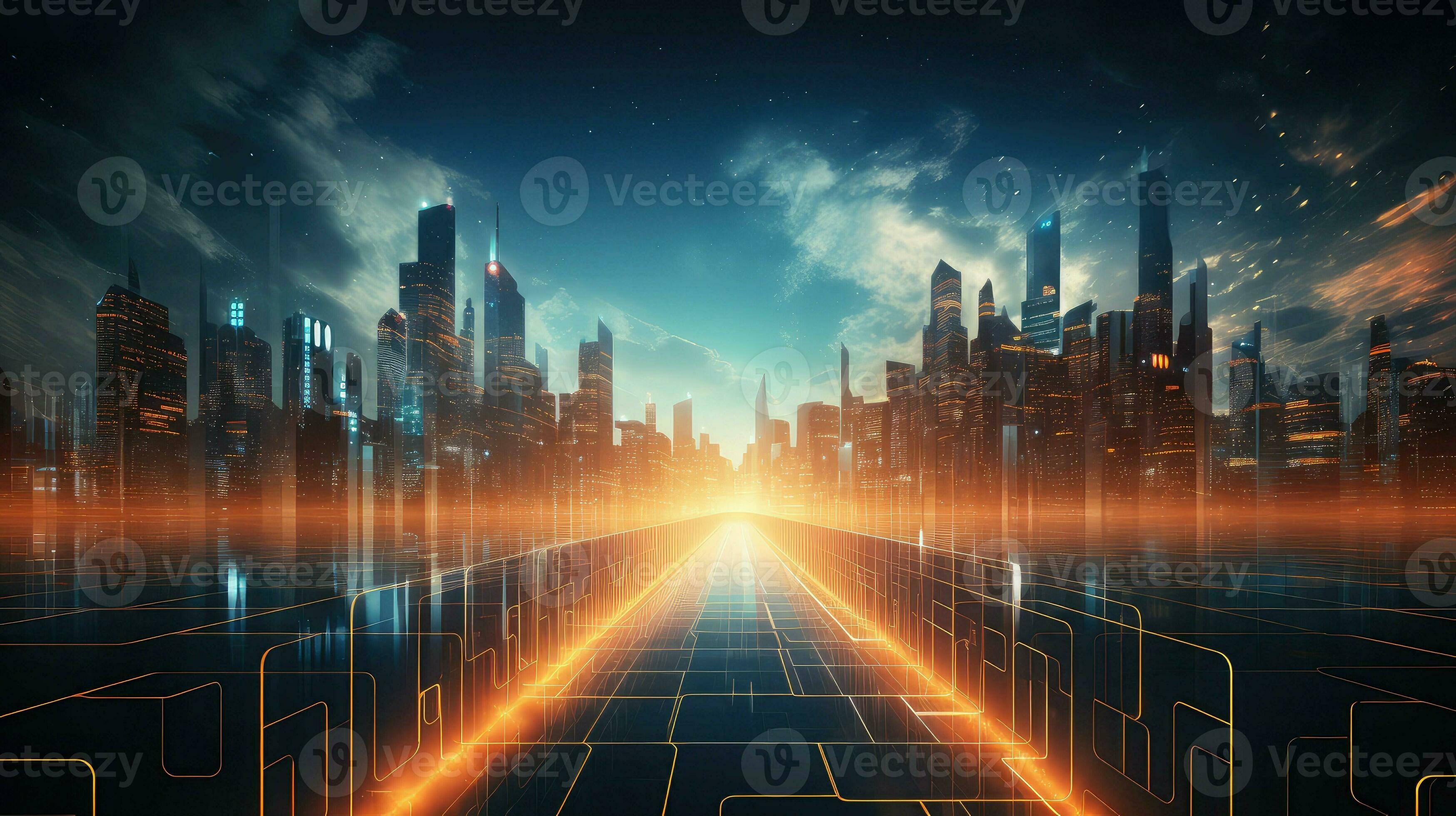 system digital data flow ai generated 32457768 Stock Photo at Vecteezy