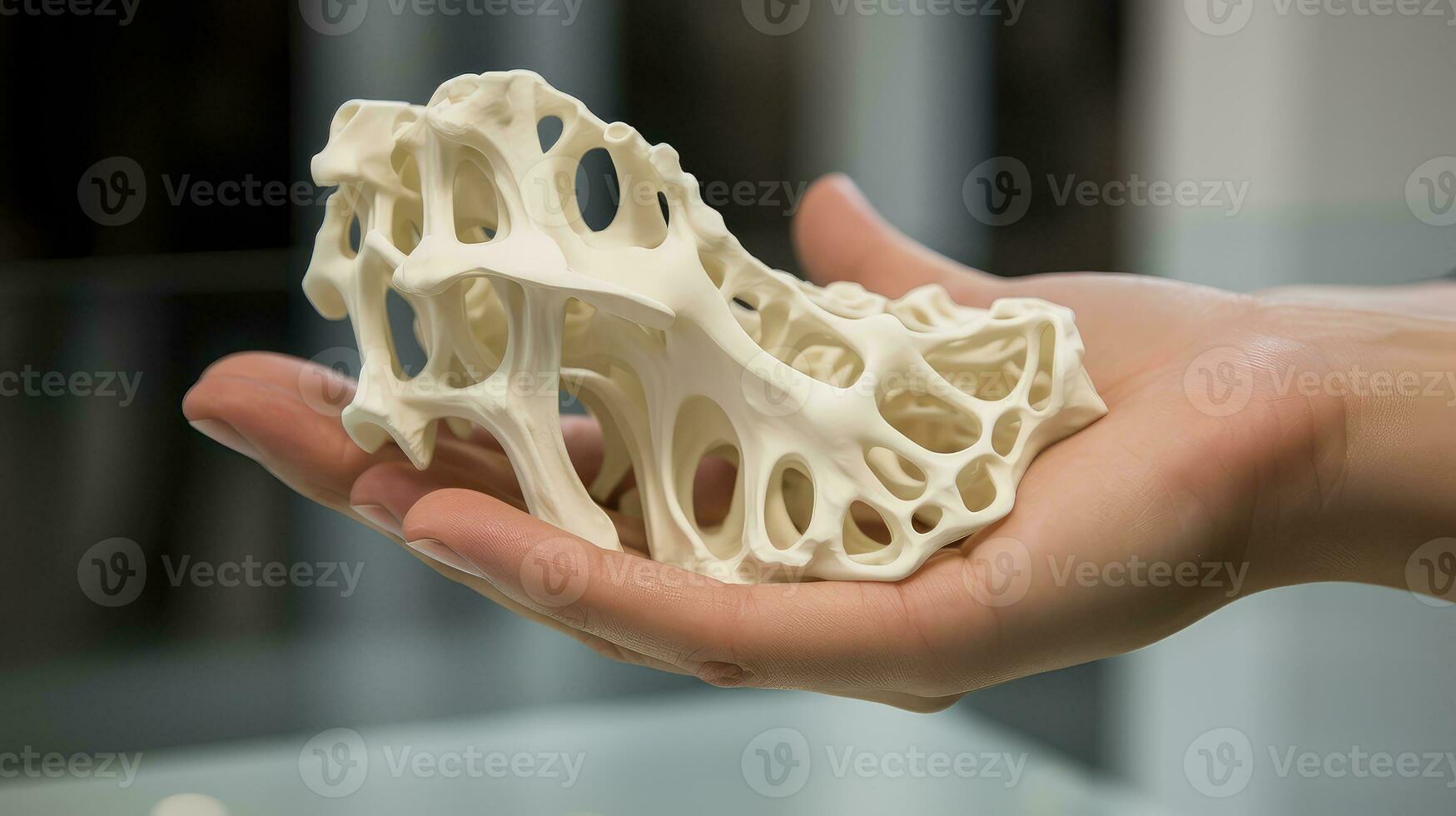 human 3d printed bones ai generated photo