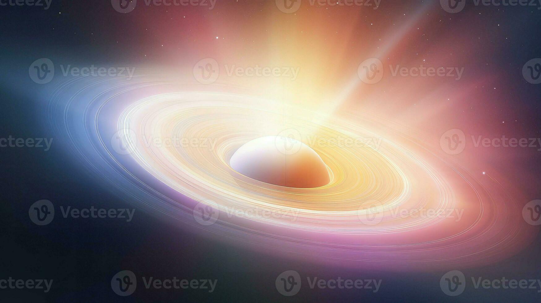 universo Saturno místico aureola ai generado foto