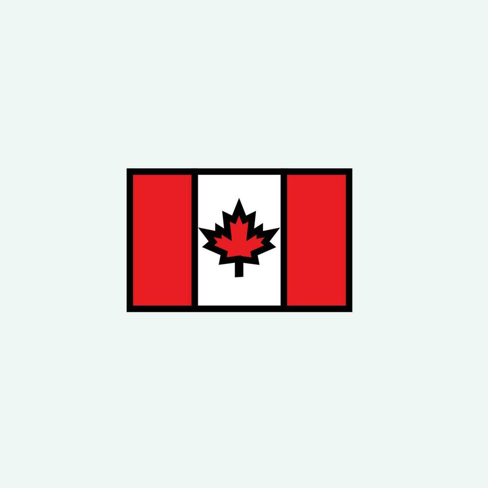 Canada flag icon vector