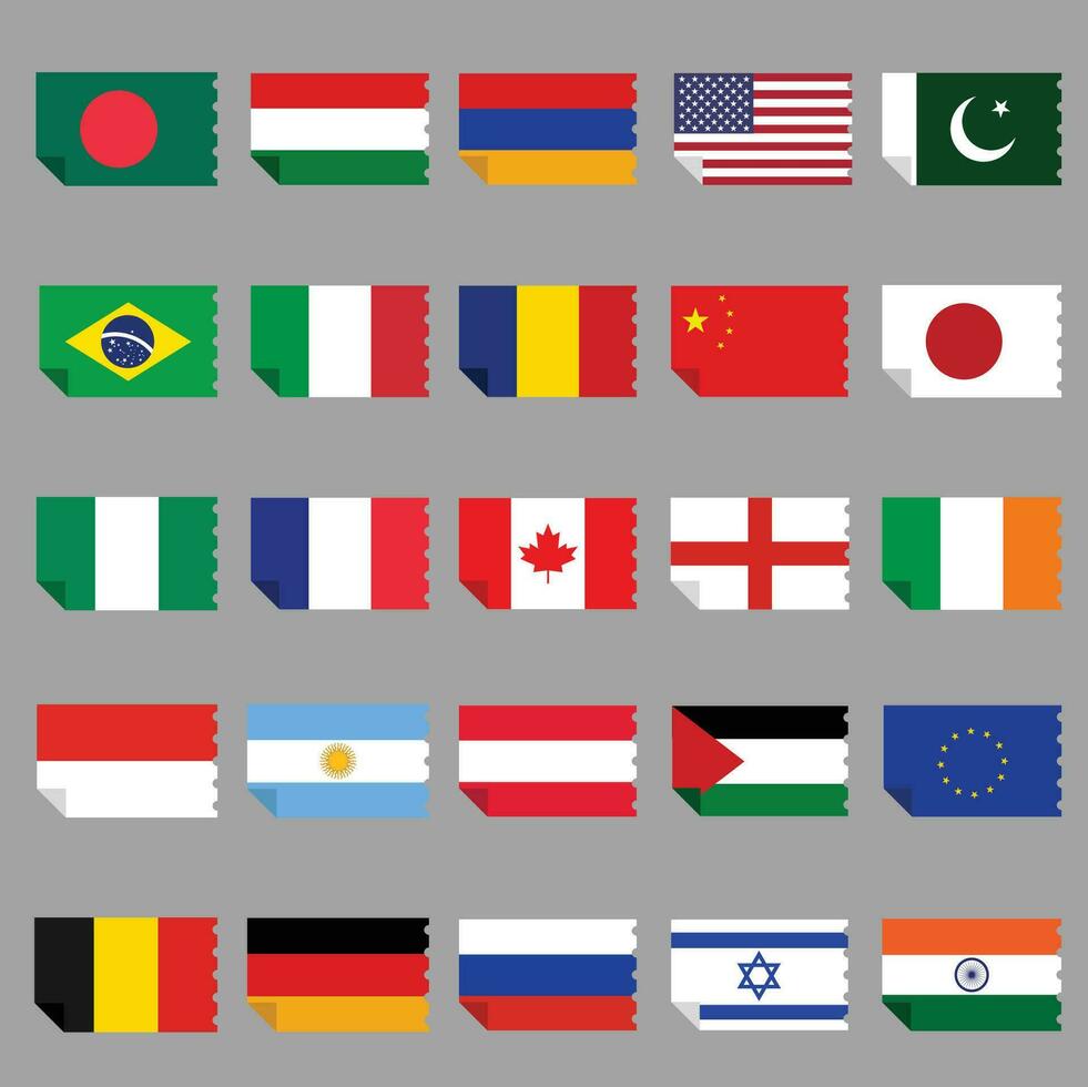 Flags icon vector