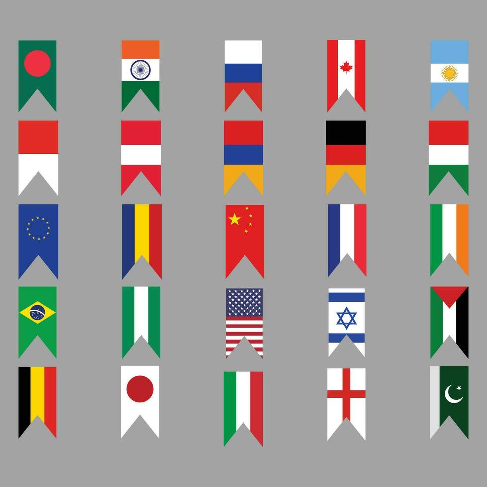 Flags icon vector