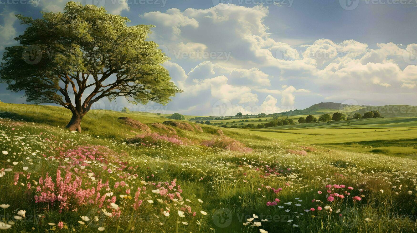grass grasslands bloom grassland ai generated photo