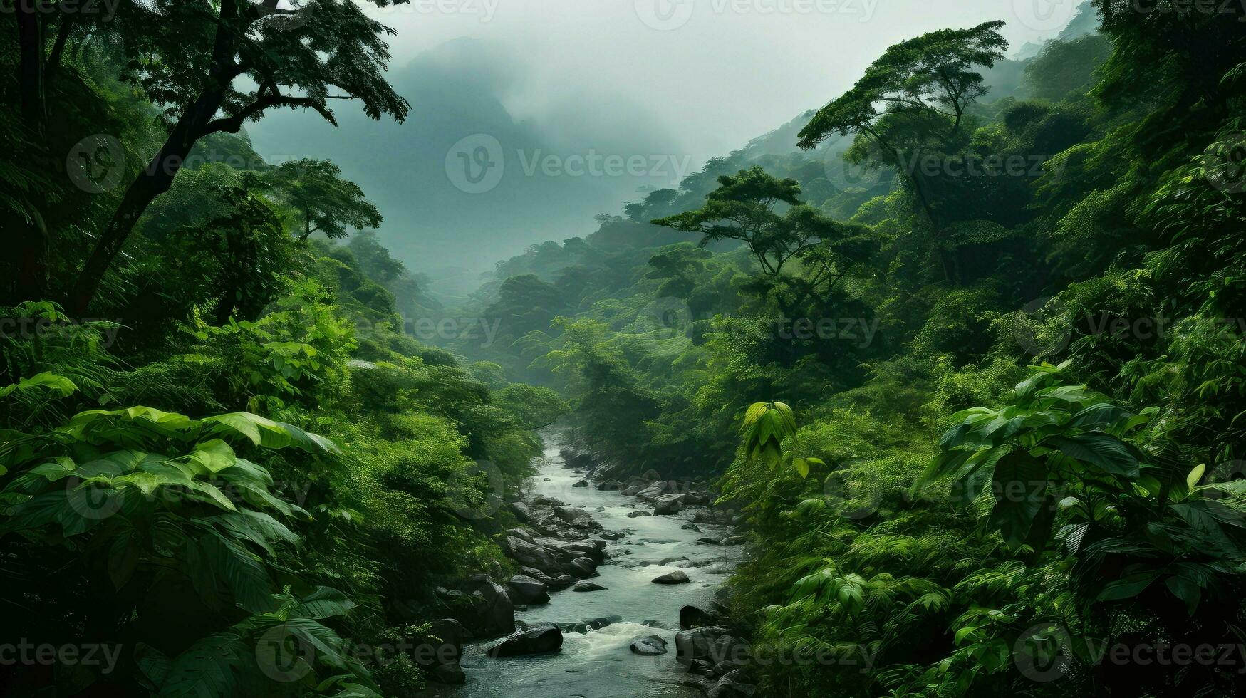 frame sierra leonean jungle ai generated photo