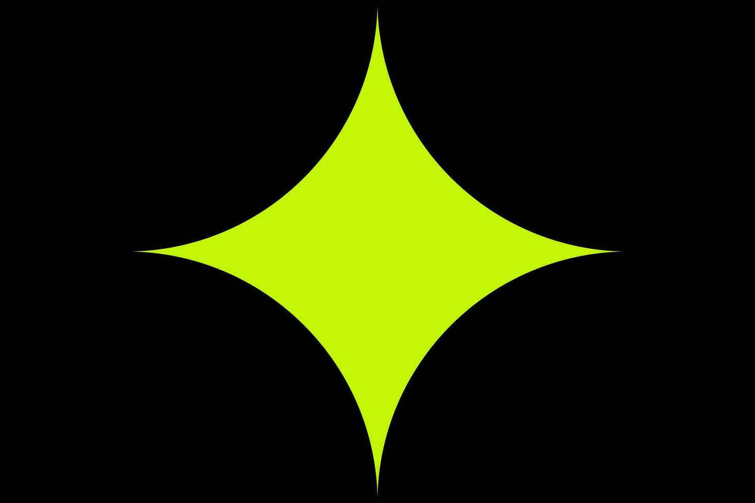 Star shape abstract brutalism background. Brutal contemporary neon black. Brutalist neo modernism trendy postmodern retro style vector