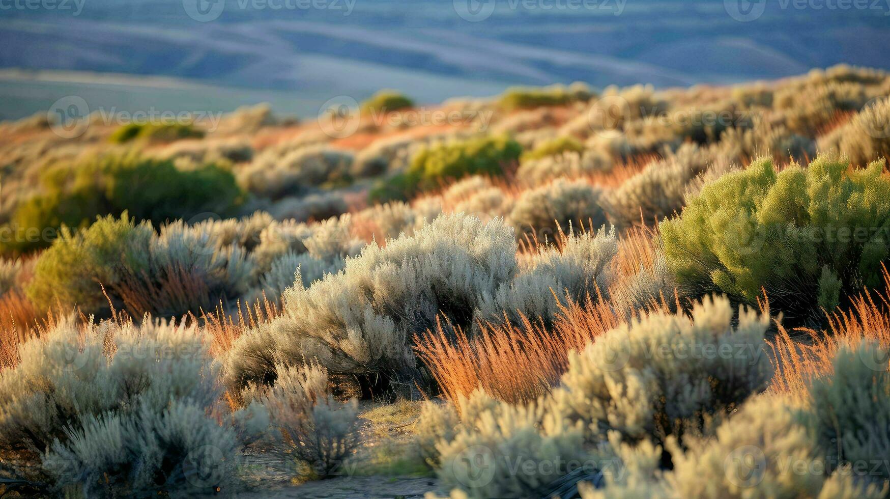 naturaleza pradera artemisa aromático ai generado foto