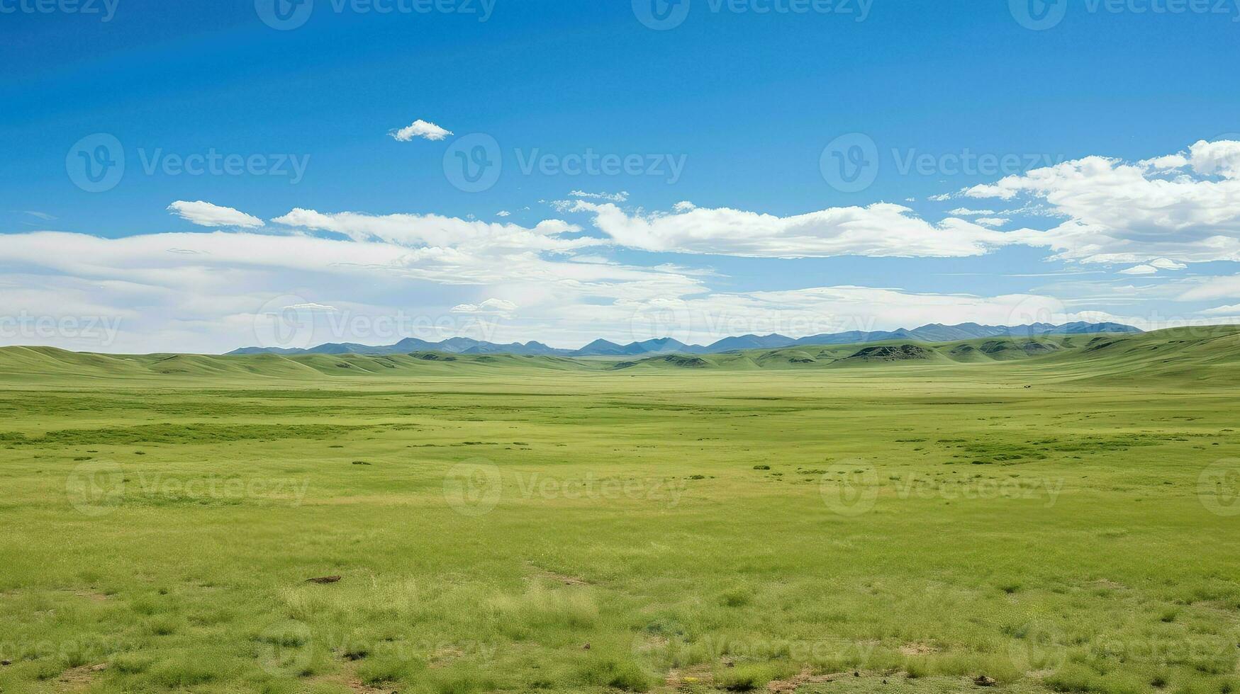 border daurian steppe steppe ai generated photo