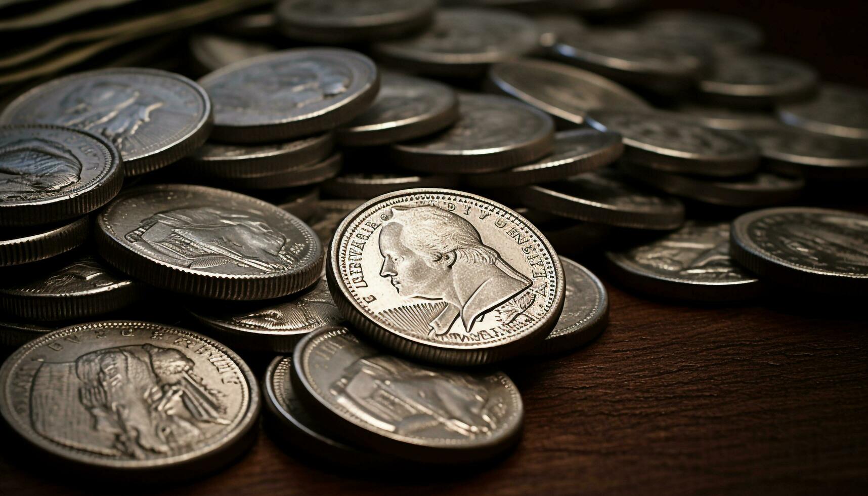 coins sliver metal photo
