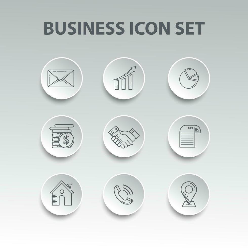 Set of Business Icon vector