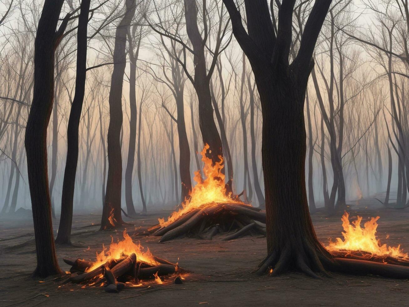 fire beautiful close up image ai generated photo