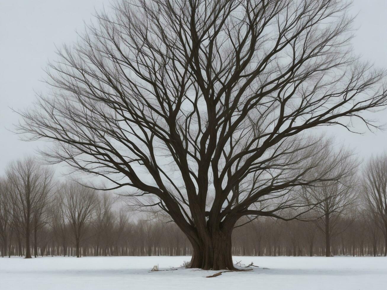 tree beautiful close up image ai generated photo