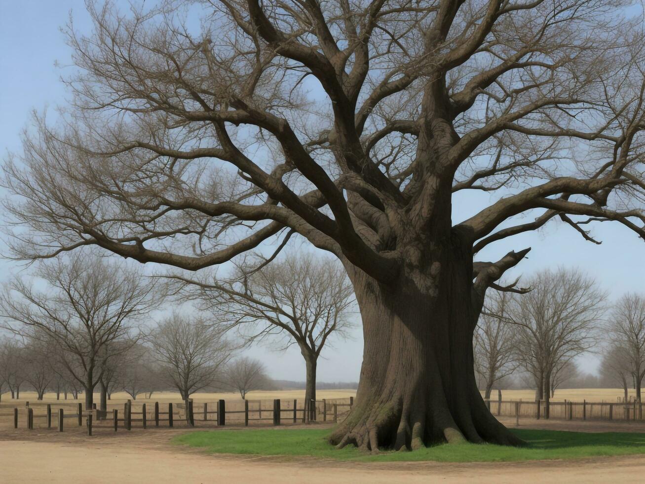 árbol hermosa cerca arriba imagen ai generado foto