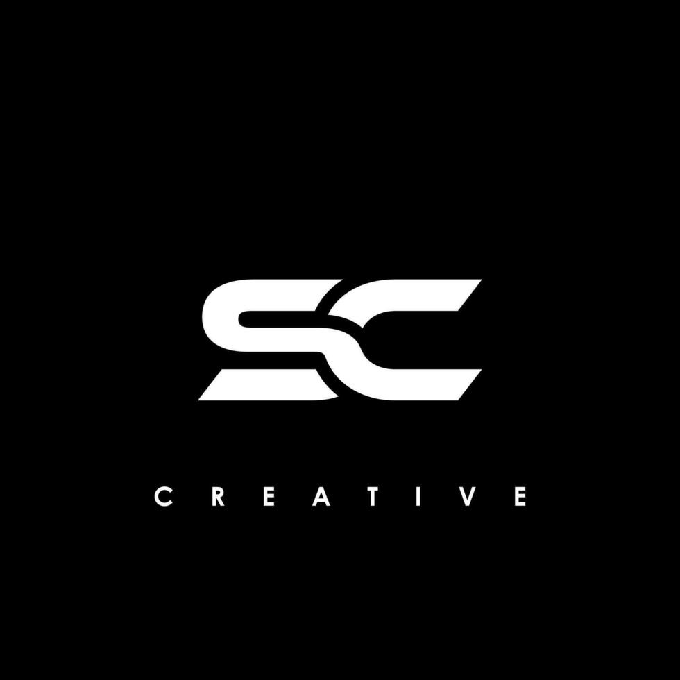 SC Letter Initial Logo Design Template Vector Illustration