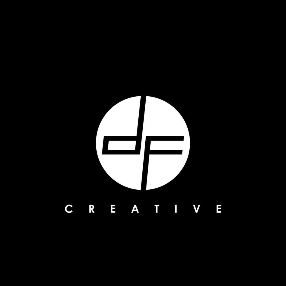 DF Letter Initial Logo Design Template Vector Illustration