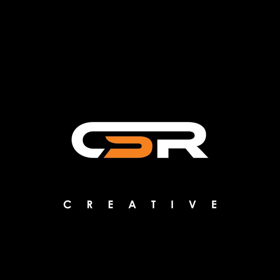 CSR Letter Initial Logo Design Template Vector Illustration