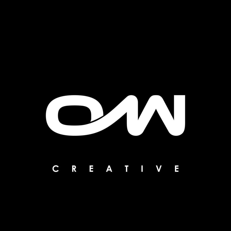 OW Letter Initial Logo Design Template Vector Illustration