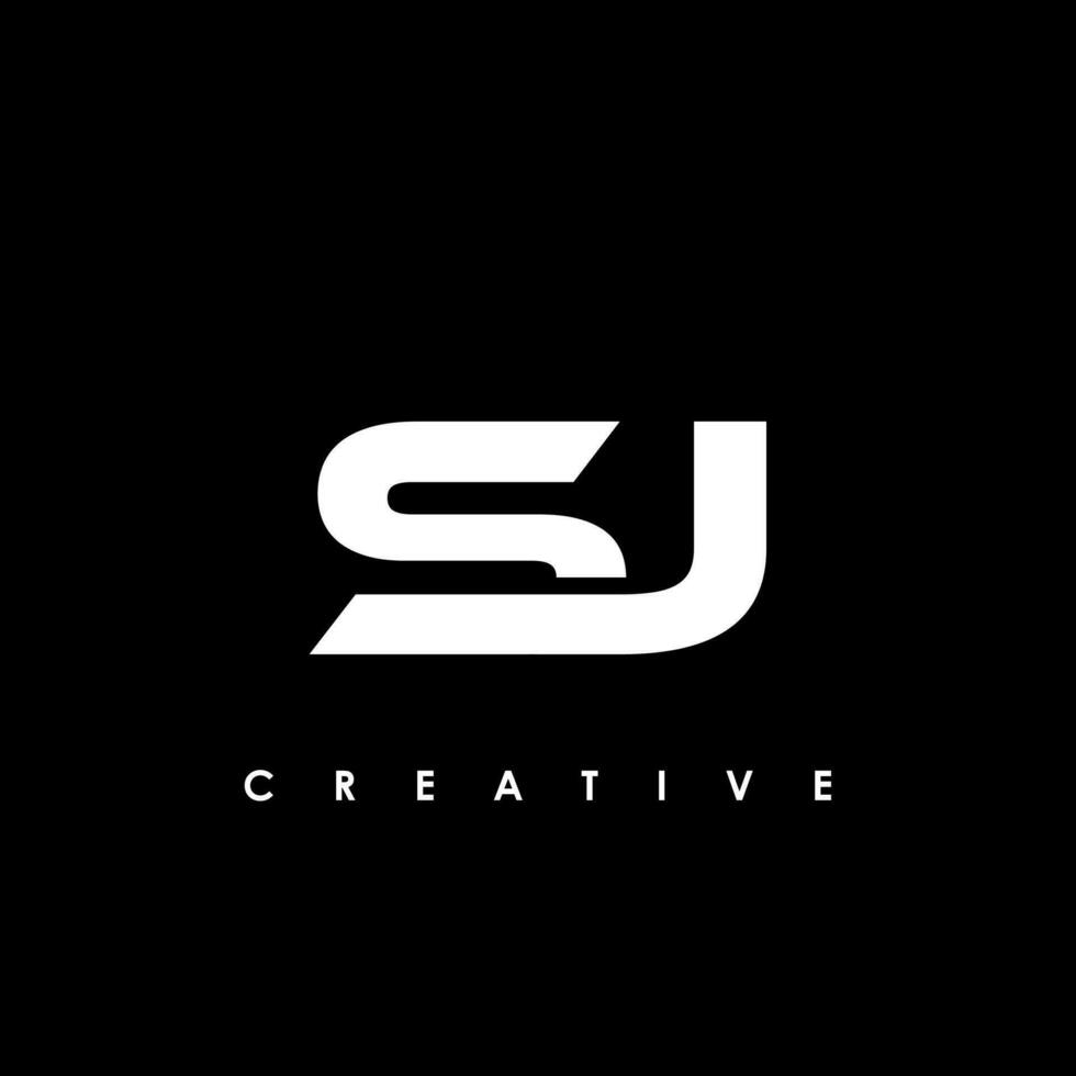 SJ Letter Initial Logo Design Template Vector Illustration