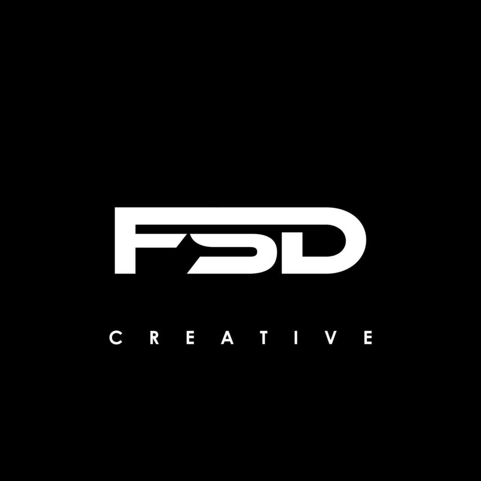 FSD Letter Initial Logo Design Template Vector Illustration